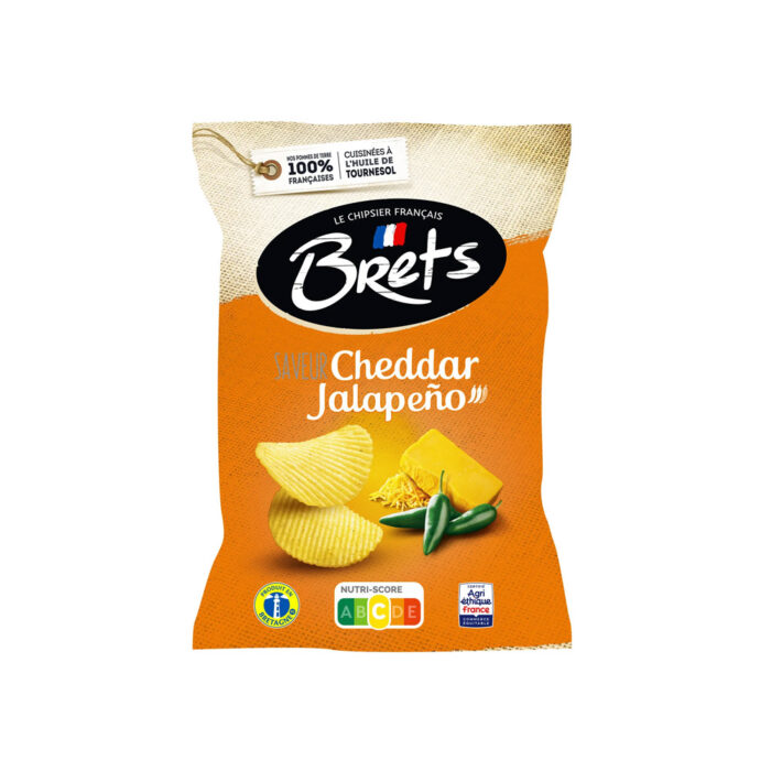 CHIPS BRET`S CHEDDAR & JALAPENOS 125g - Image 1