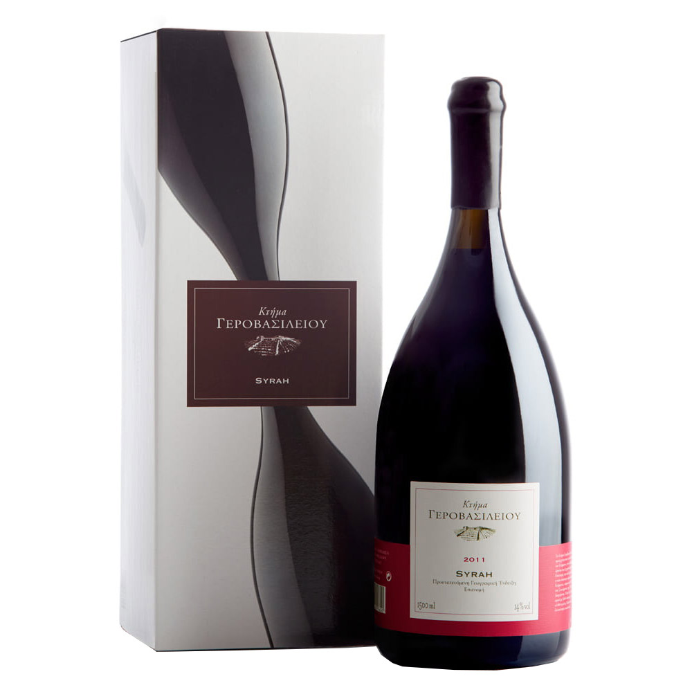 gerovasileiou-syrah-magnum-1500ml ΓΕΡΟΒΑΣΙΛΕΙΟΥ SYRAH ΕΡΥΘΡΟΣ MAGNUM 1500ml - Image 1