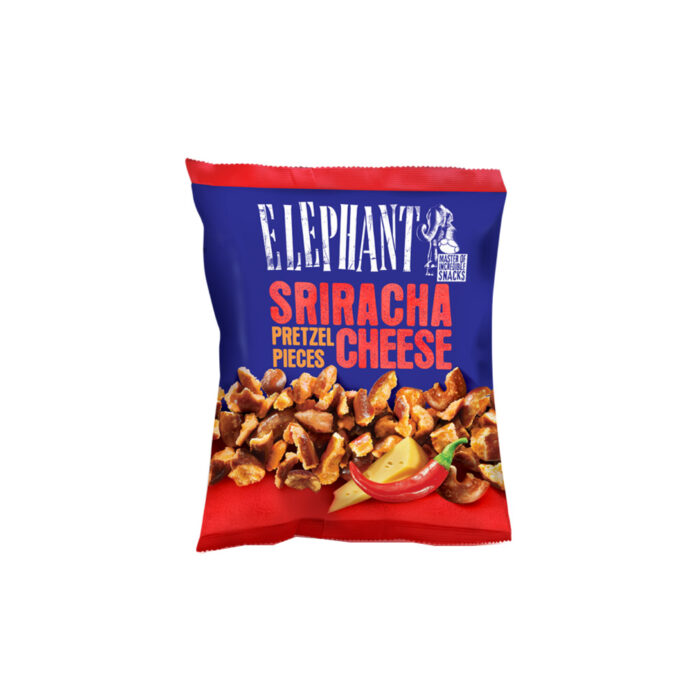 ELEPHANT PRETZELS PIECES SRIRACHA & CHEESE 125gr - Image 1