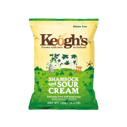 KEOGH'S CHIPS SOUR CREAM & SHAMROCK 125g