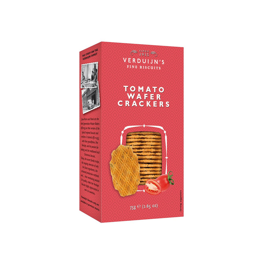 VERDUIJNS-CRACKERS-TOMATO-75G VERDUIJN'S CRACKERS TOMATO 75g - Image 1