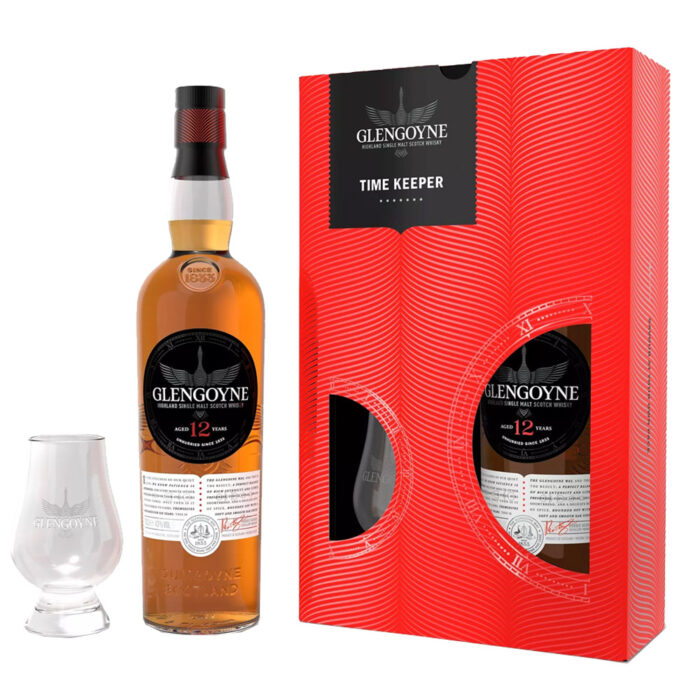 GLENGOYNE 12 Y.O 700ml TIME KEEPER GIFT PACK - Image 1