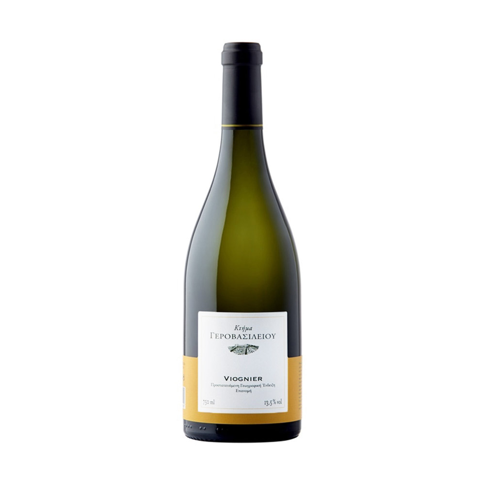 gerovasileiou-viognier-750ml ΓΕΡΟΒΑΣΙΛΕΙΟΥ VIOGNIER ΛΕΥΚΟΣ 750ml - Image 1