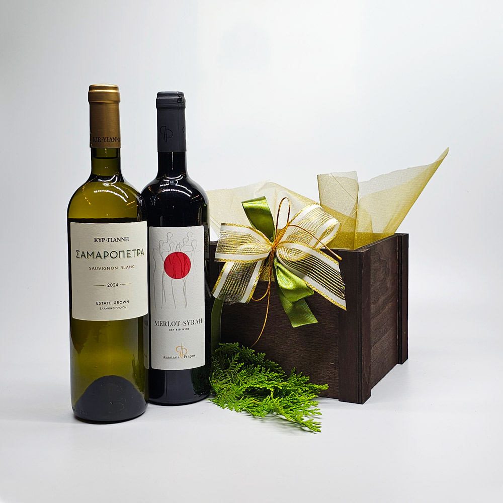 winebox2f019 ΣΥΝΘΕΣΗ ΔΩΡΟΥ ΚΡΑΣΙΩΝ 25-019 - Image 1