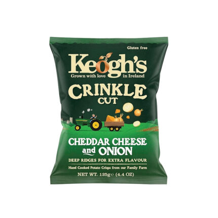 KEOGH'S CHIPS CHEDDAR CHEESE & ONION 125g