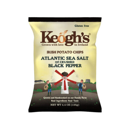 KEOGH’S CHIPS SEA SALT & BLACK PEPPER 125g