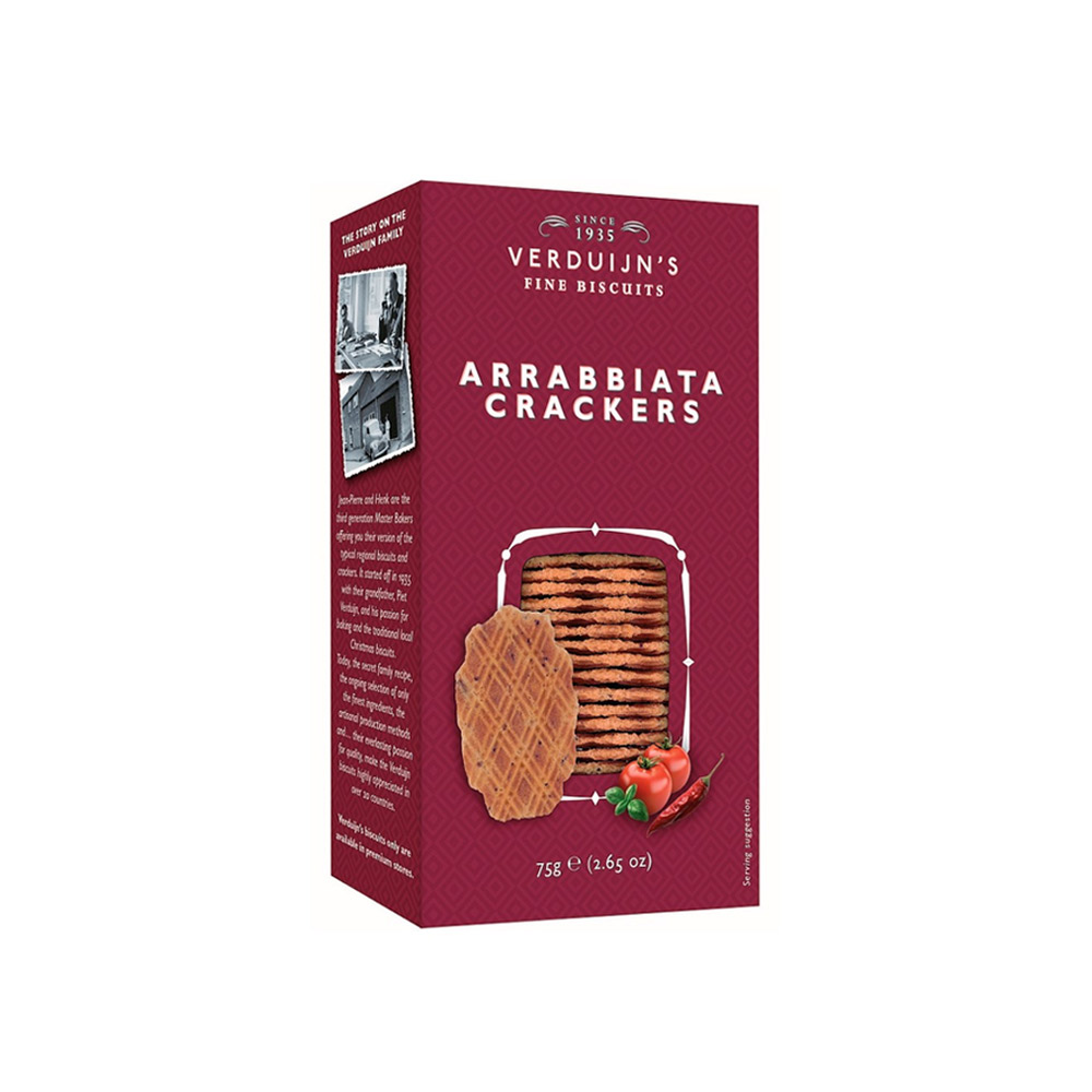 VERDUIJNS-CRACKERS-ARRABBIATA-75G VERDUIJN'S CRACKERS ARRABBIATA 75g