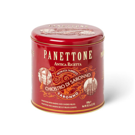 CHIOSTRO PANETTONE RED CLASSIC 1kg ΜΕΤΑΛΛΙΚΟ ΚΟΥΤΙ